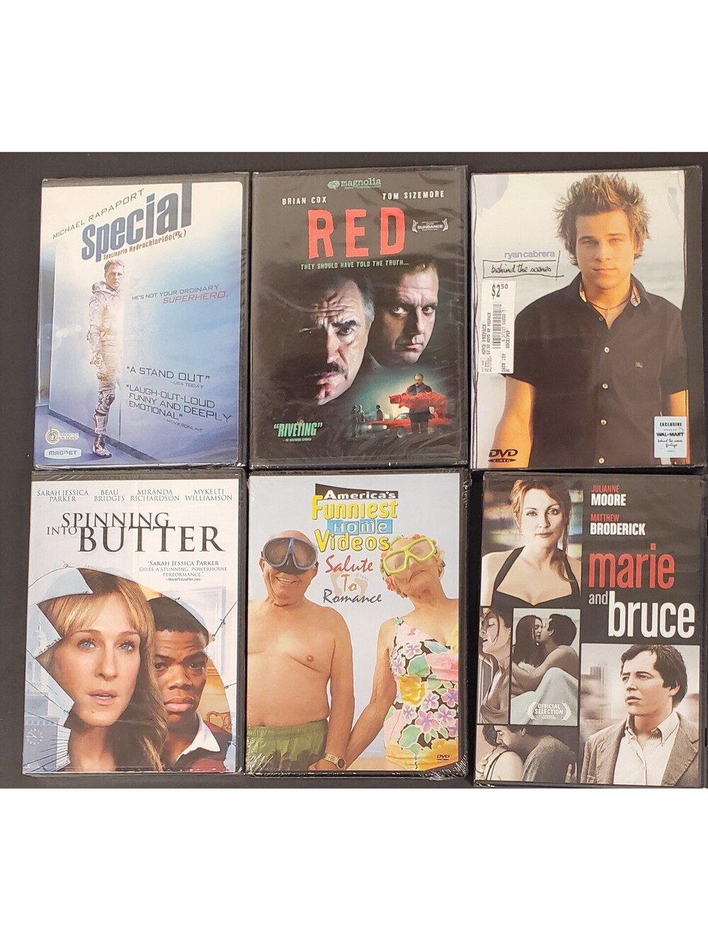 Set of 6 DVD Movies: Special, Red, Spinning Into Butter+ New Sealed